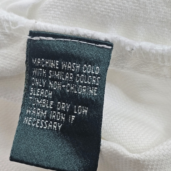 Lauren Ralph Lauren Women's Jeans Wide Leg White Sz 6 Cottton - Picture 9 of 10